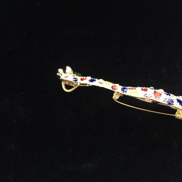 BEAUTIFUL BIG BROOCH-PENDANT "GIRAFFE", NEW - Picture 5 of 5